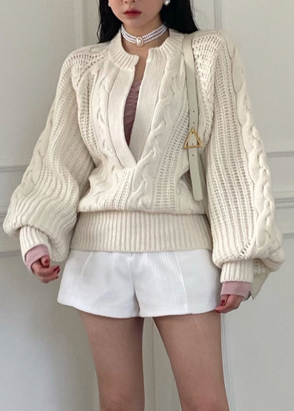 A Vintage Style Sweater with Delicate Timeless Details
