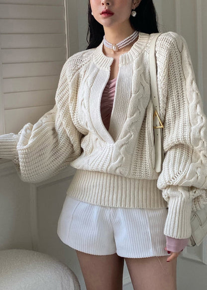 A Vintage Style Sweater with Delicate Timeless Details