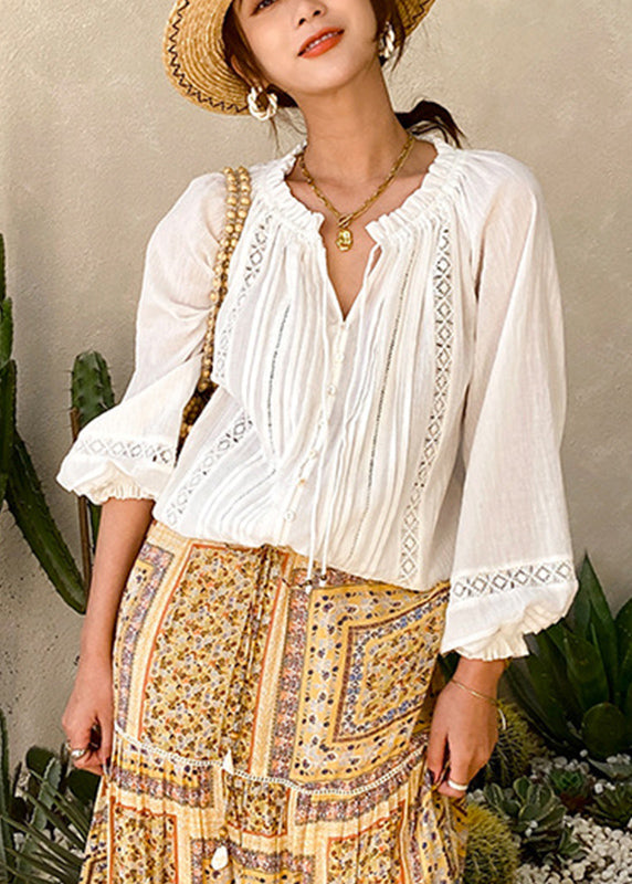 A Vintage Style Shirt with Delicate Timeless Details