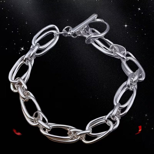 Clip Chain Silver Bracelet