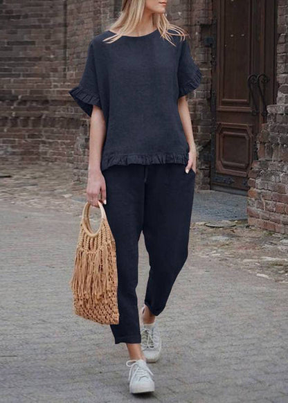 A Vintage Style Pants with Delicate Timeless Details