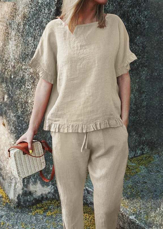 A Vintage Style Pants with Delicate Timeless Details