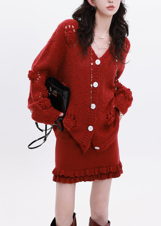 Well Tailored Cardigan with a Graceful Silhouette