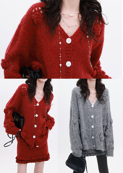 Well Tailored Cardigan with a Graceful Silhouette