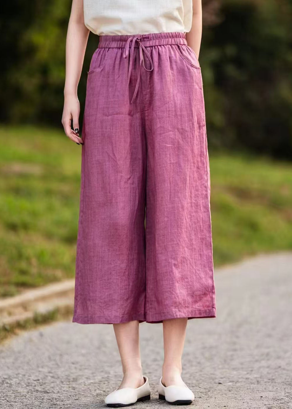 A Vintage Style Pants with Delicate Timeless Details