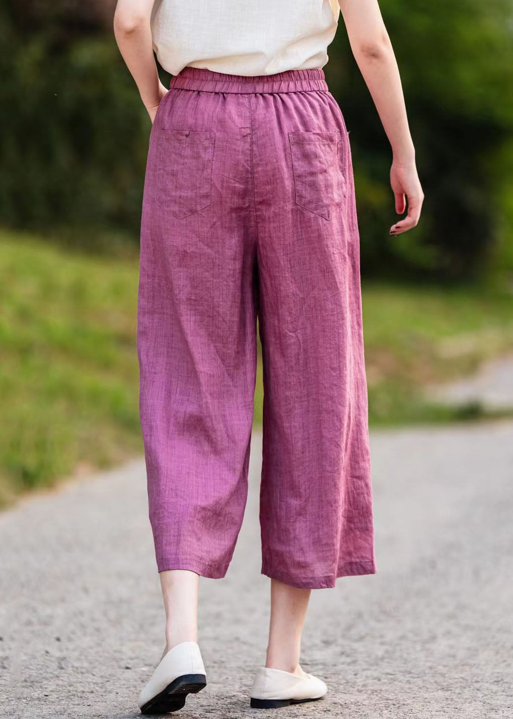 A Vintage Style Pants with Delicate Timeless Details