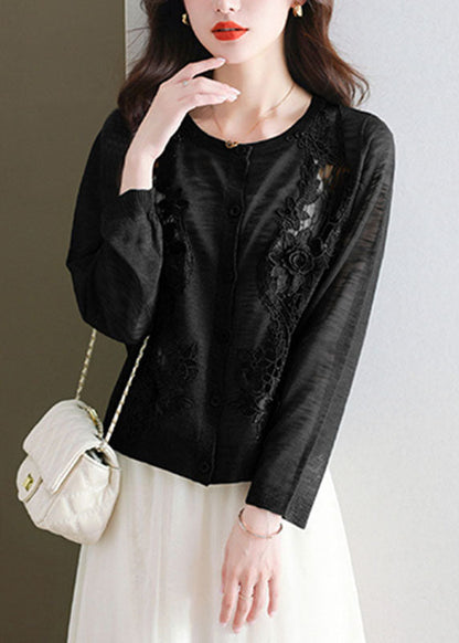A Vintage Style Cardigan with Delicate Timeless Details