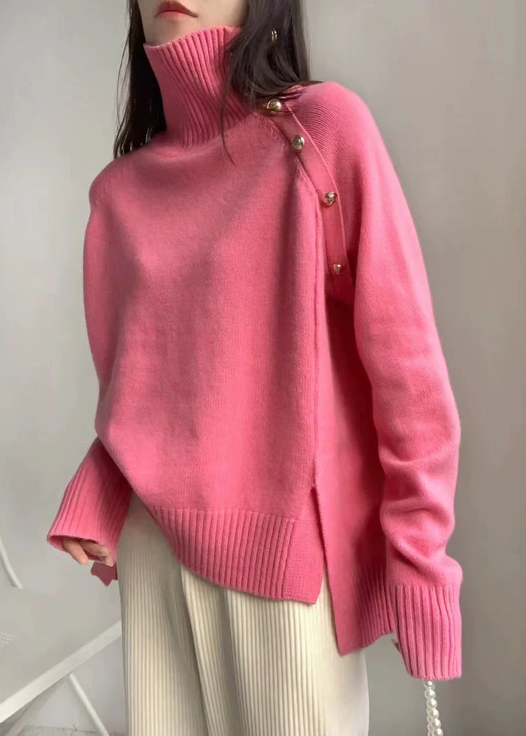 Beautifully Finished Sweater in a Timeless Design