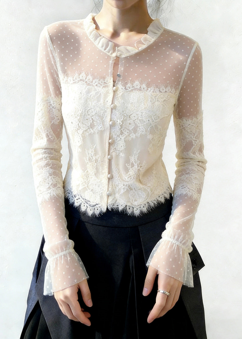 A Vintage Style Blouse with Delicate Timeless Details