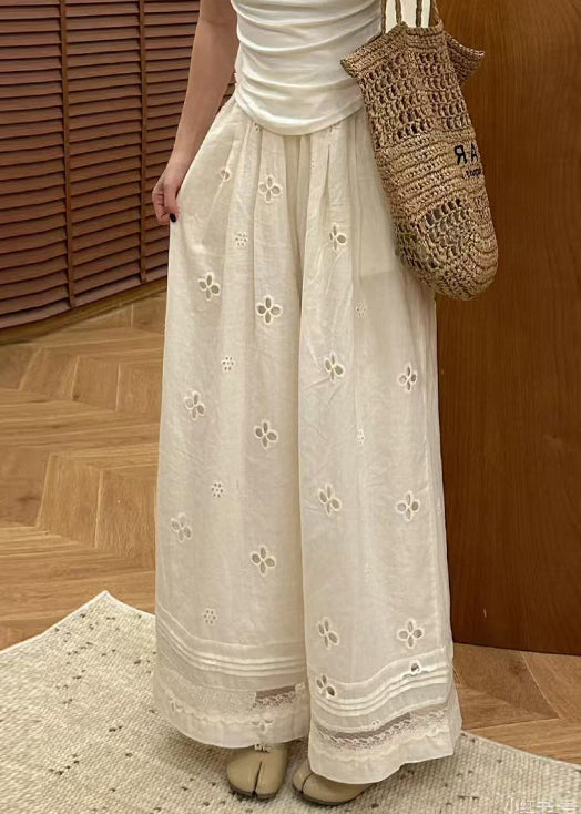 A Vintage Style Pants with Delicate Timeless Details