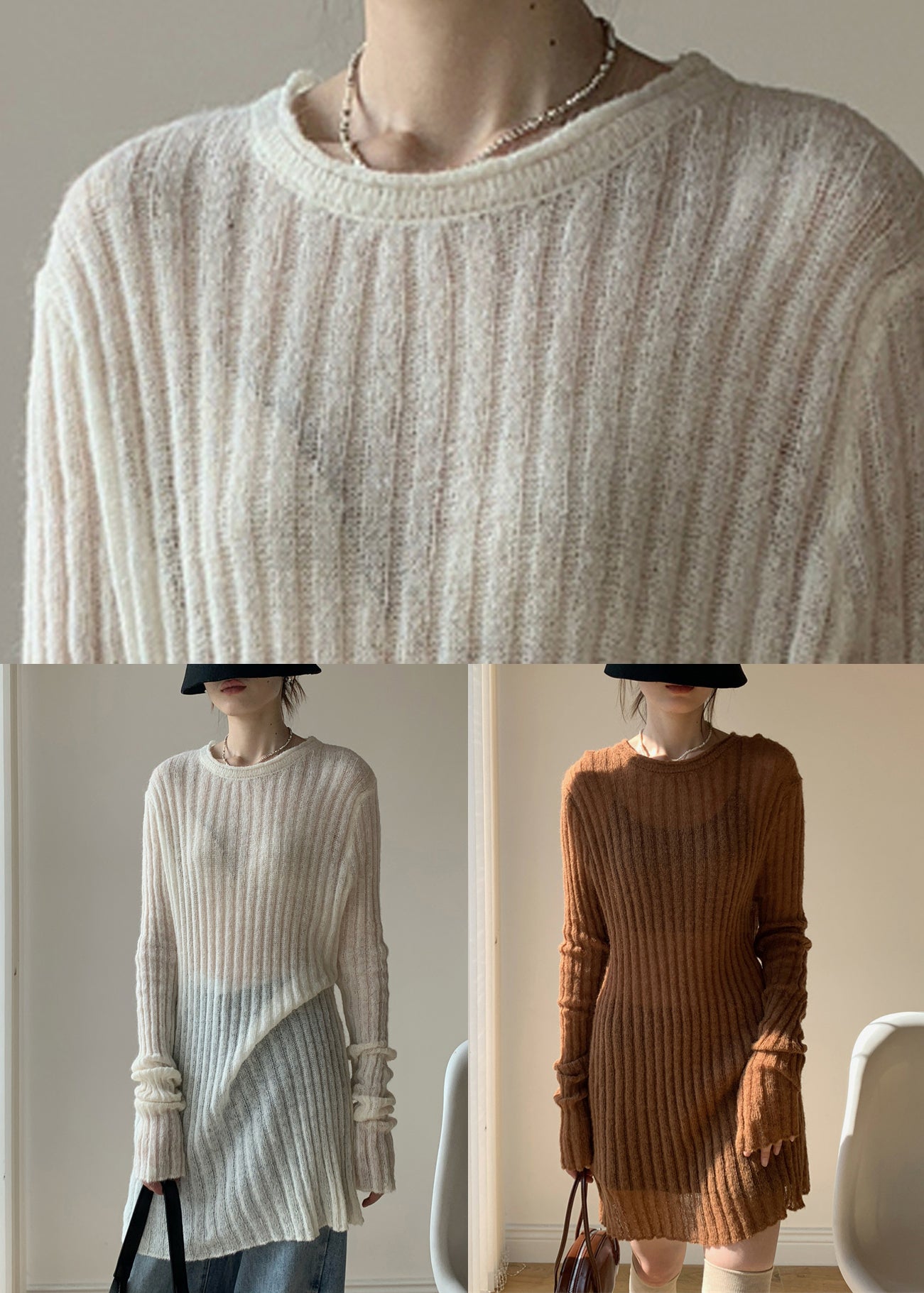 Well Tailored Sweater with a Graceful Silhouette