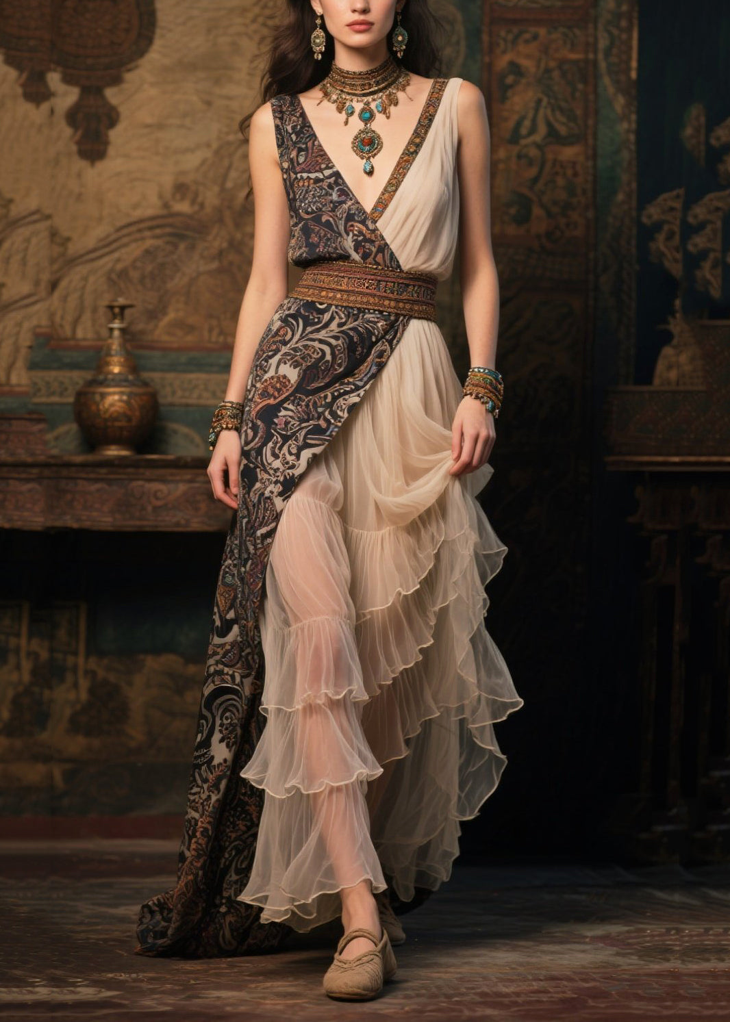 A Vintage Style Dress with Delicate Timeless Details