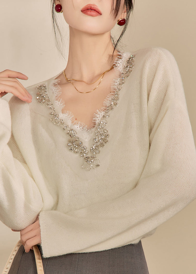 A Vintage Style Sweater with Delicate Timeless Details