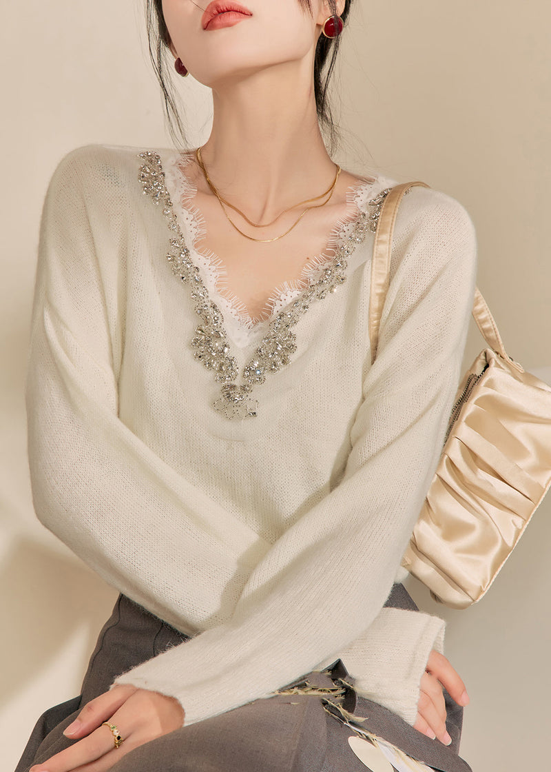 A Vintage Style Sweater with Delicate Timeless Details
