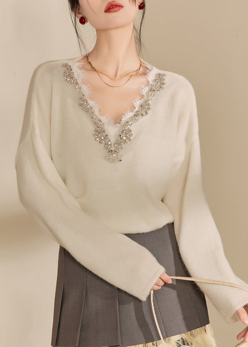 A Vintage Style Sweater with Delicate Timeless Details