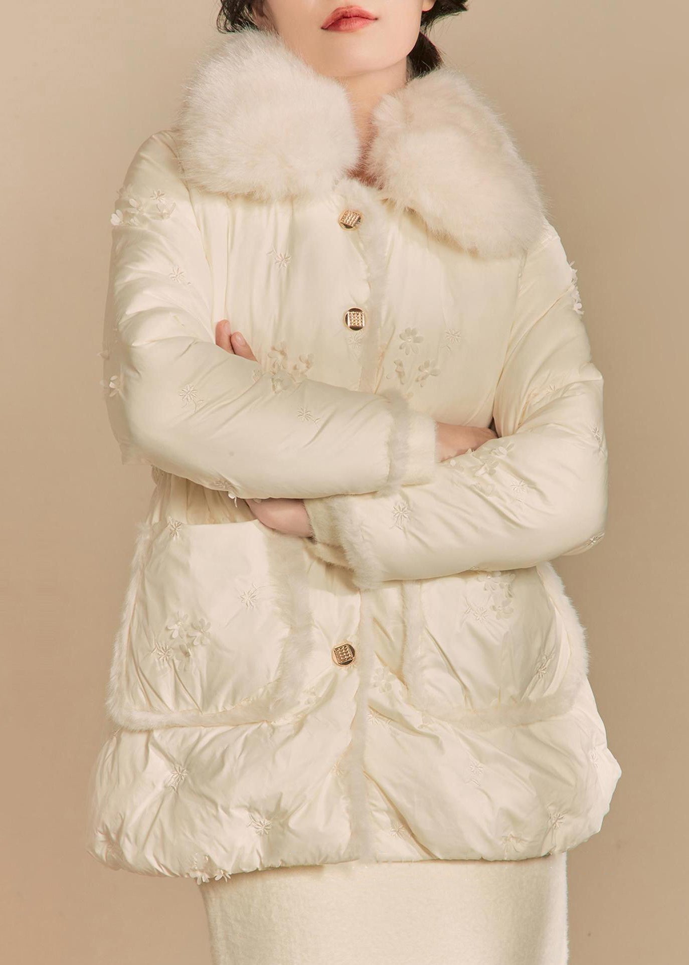 A Vintage Style Coat with Delicate Timeless Details