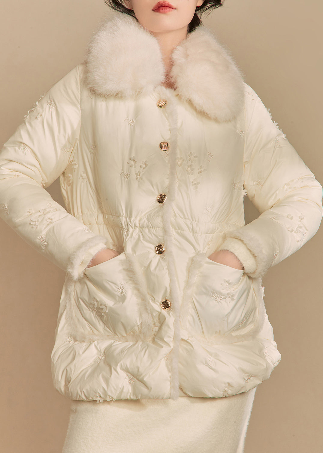 A Vintage Style Coat with Delicate Timeless Details