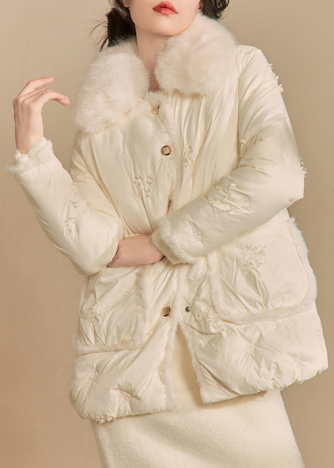 A Vintage Style Coat with Delicate Timeless Details