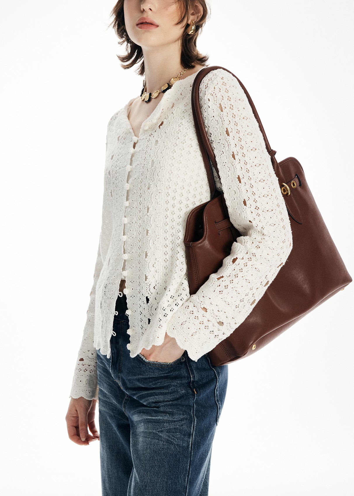 Classic Vintage Cardigan with a Flattering Fit