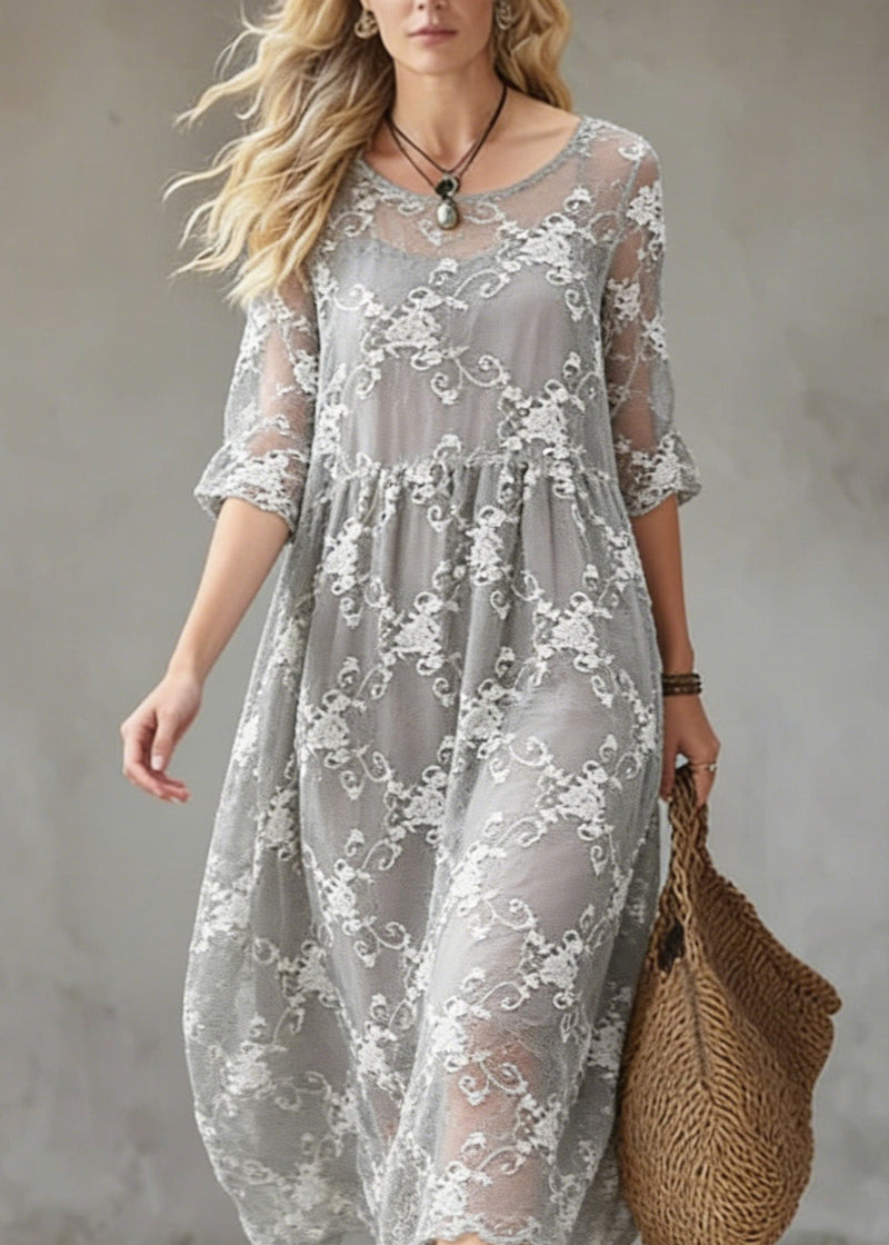 A Vintage Style Dress with Delicate Timeless Details