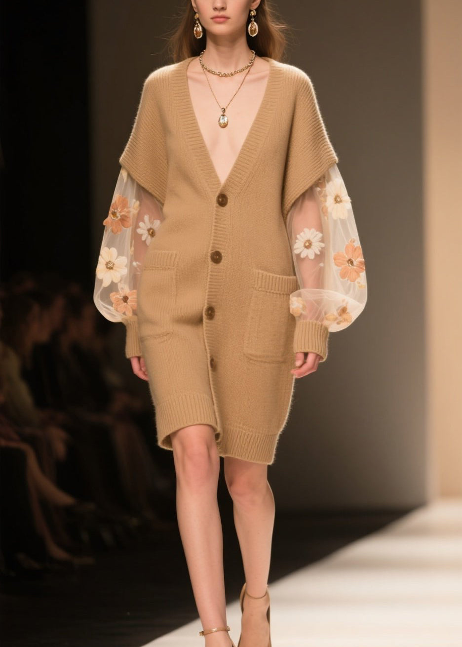 A Vintage Style Cardigan with Delicate Timeless Details