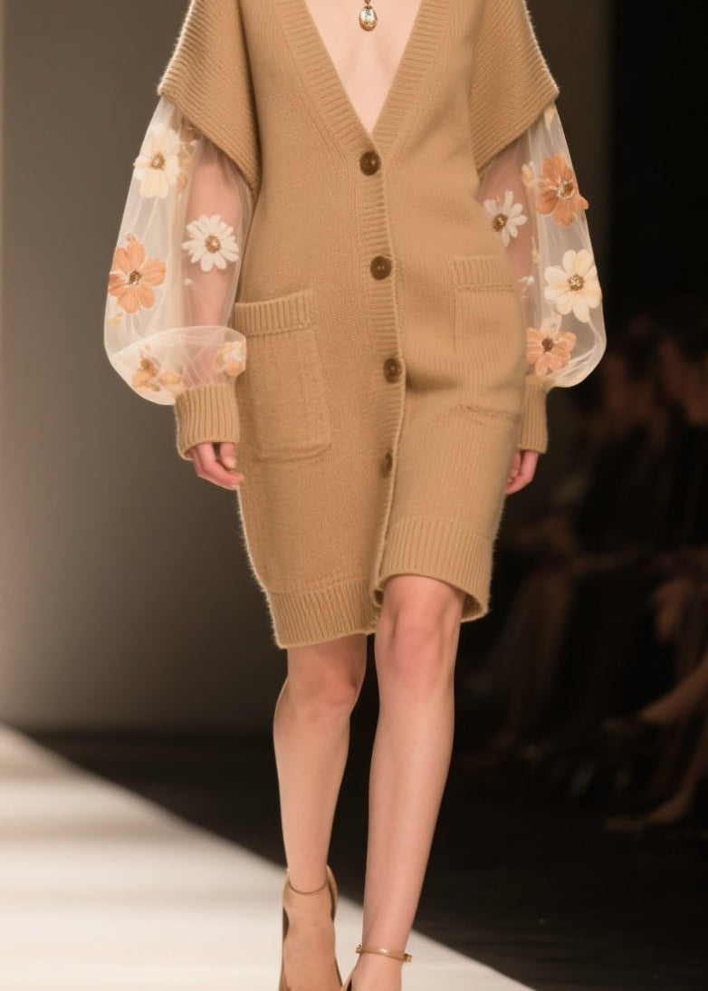 A Vintage Style Cardigan with Delicate Timeless Details