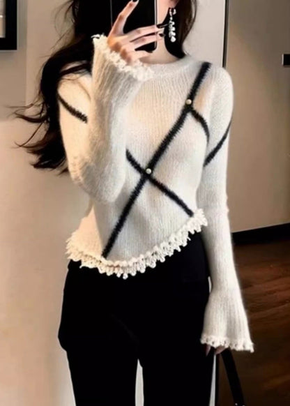 A Vintage Style Sweater with Delicate Timeless Details