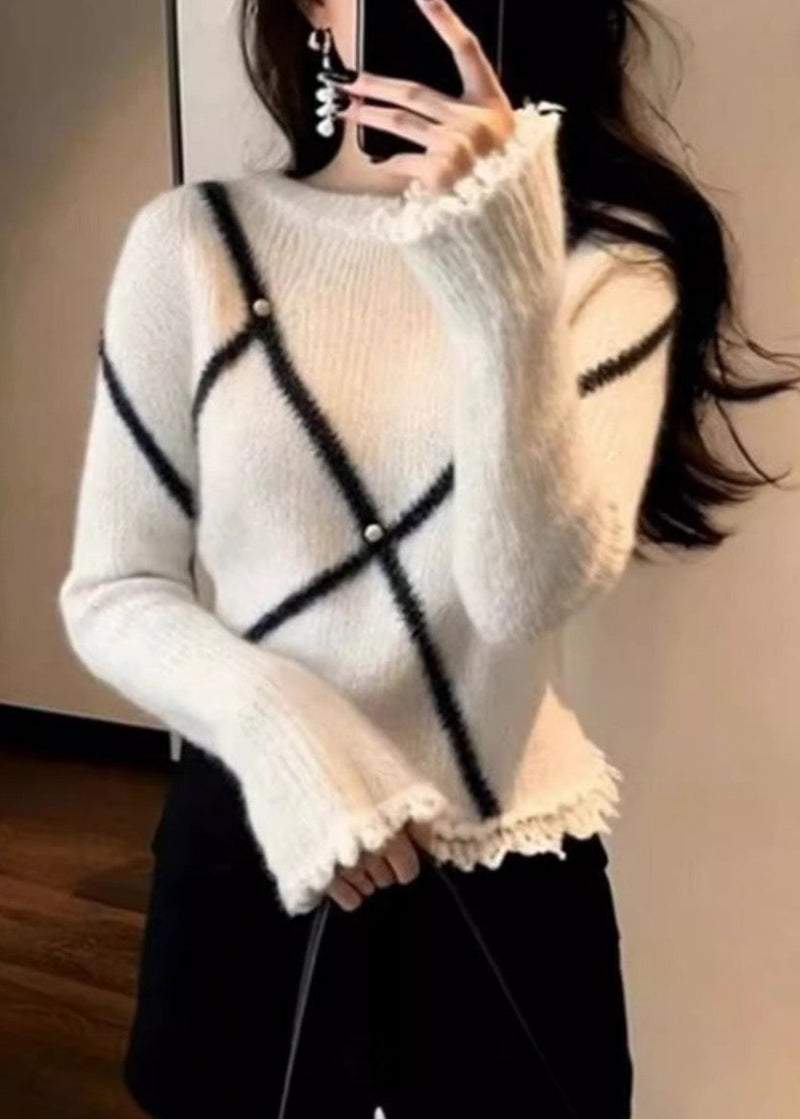 A Vintage Style Sweater with Delicate Timeless Details