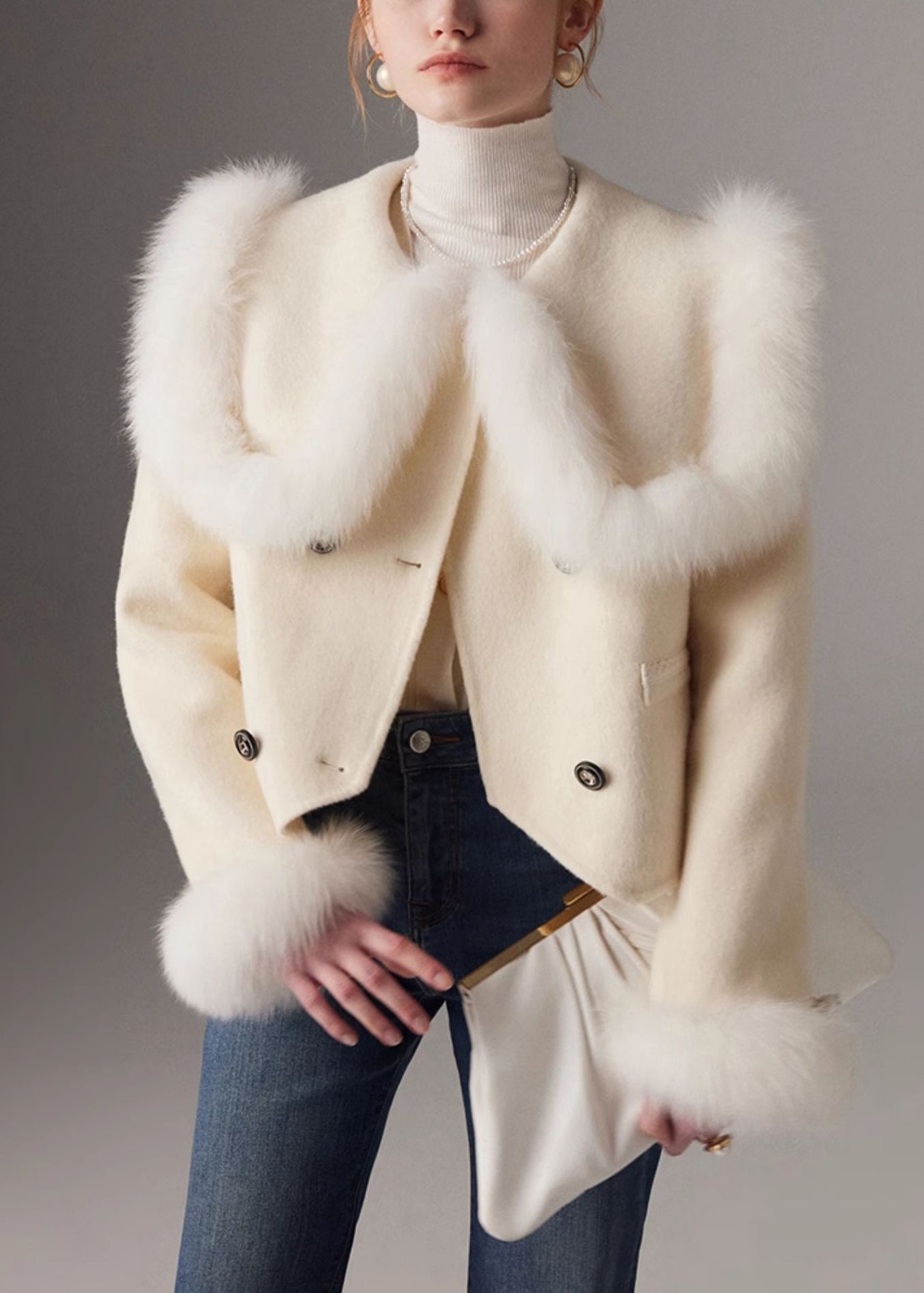 A Vintage Style Coat with Delicate Timeless Details