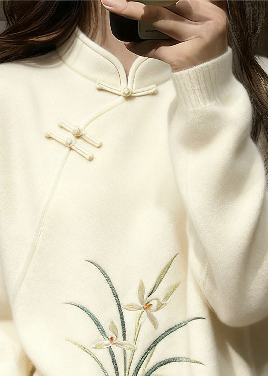 A Vintage Style Sweater with Delicate Timeless Details