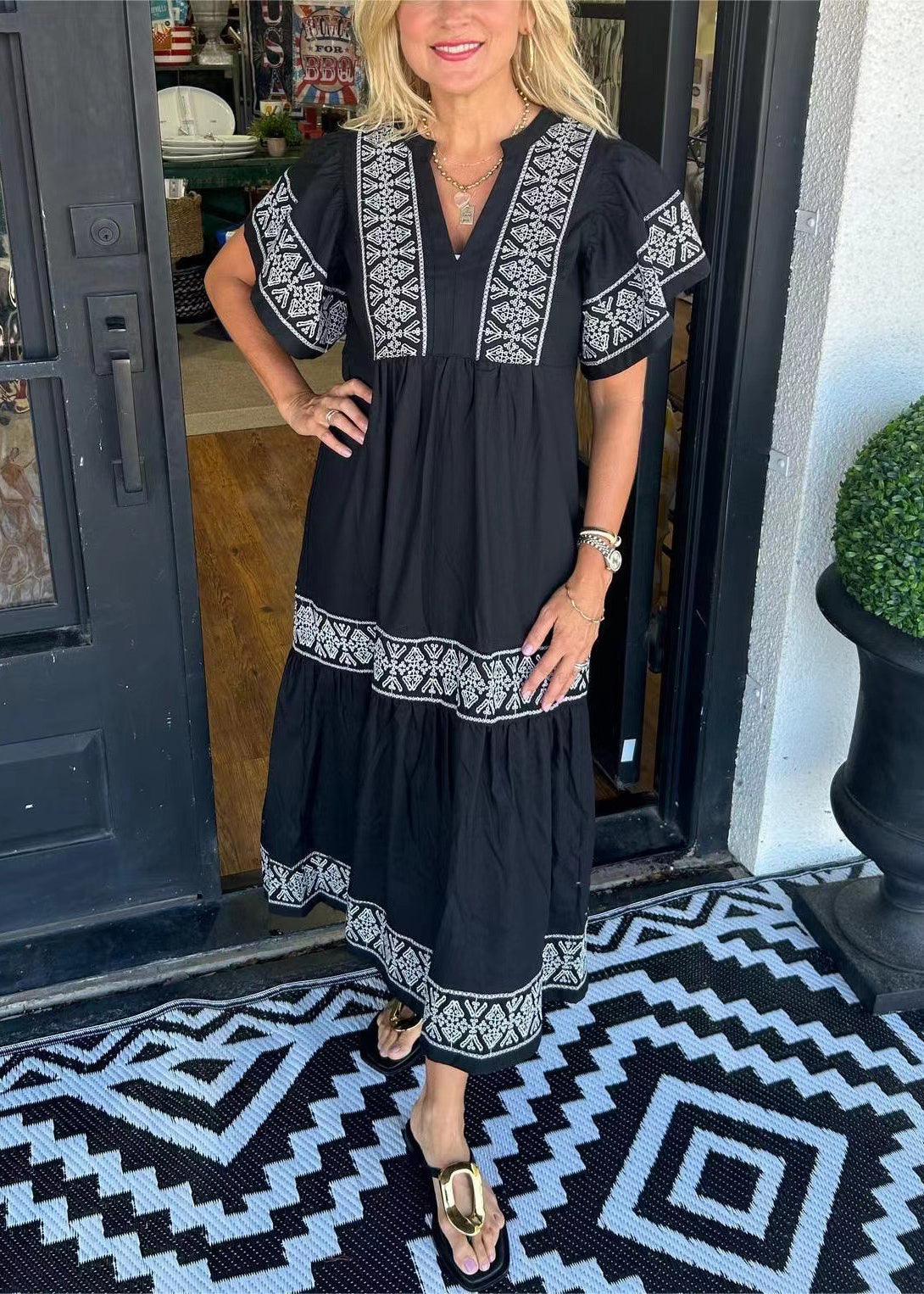Elegantly Styled Dress for Everyday Wear