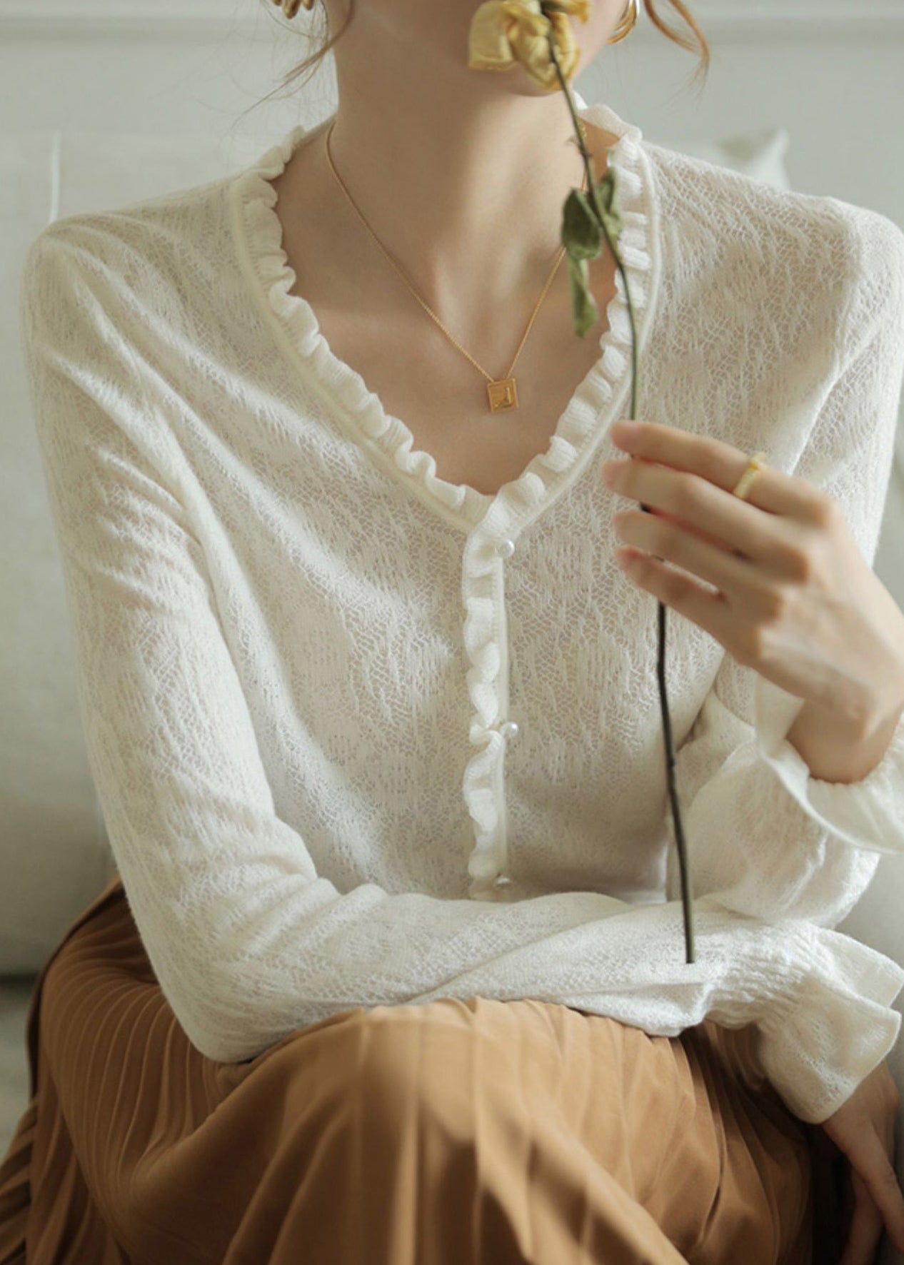 Gracefully Styled Top for Any Occasion