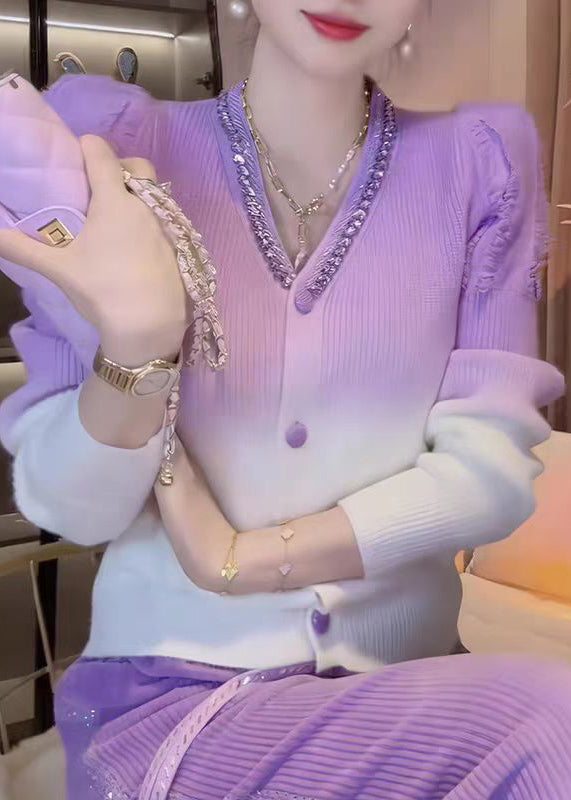 A Vintage Style Cardigan with Delicate Timeless Details
