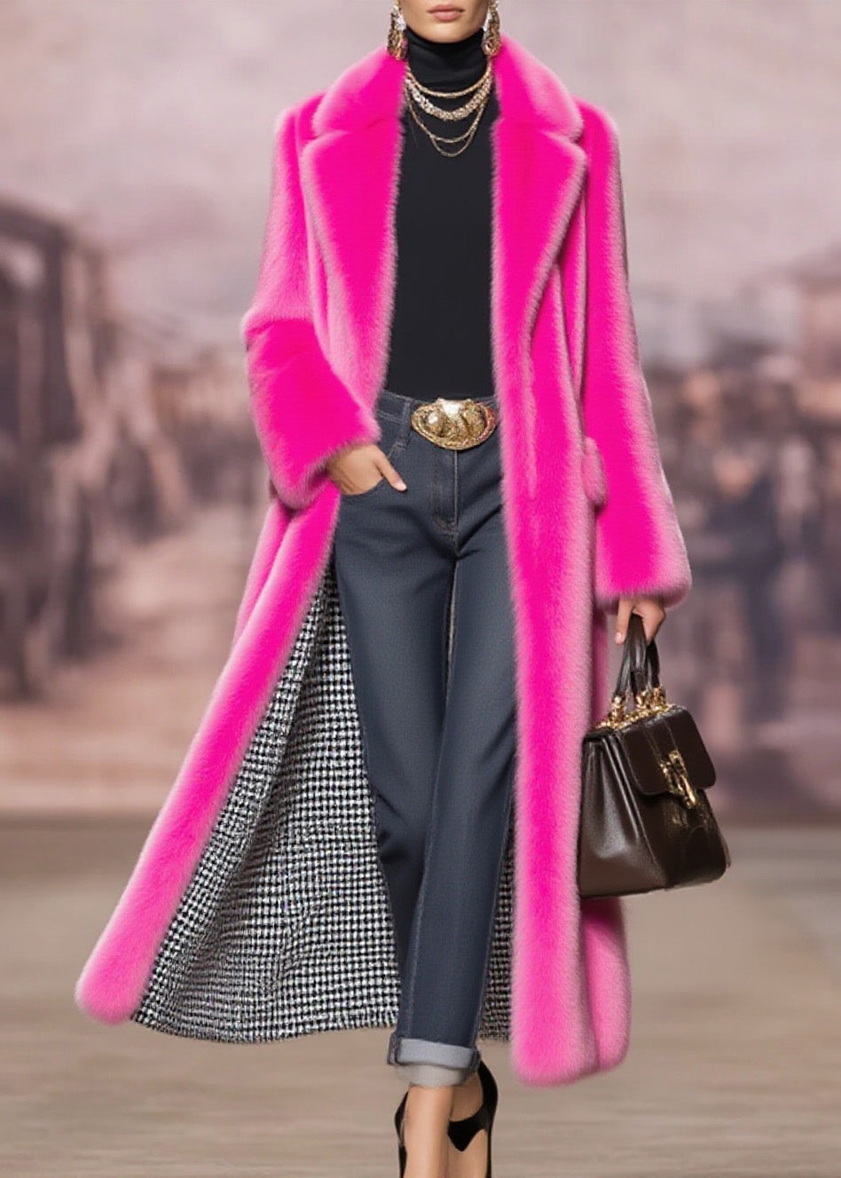 Classic Vintage Coat with a Flattering Fit