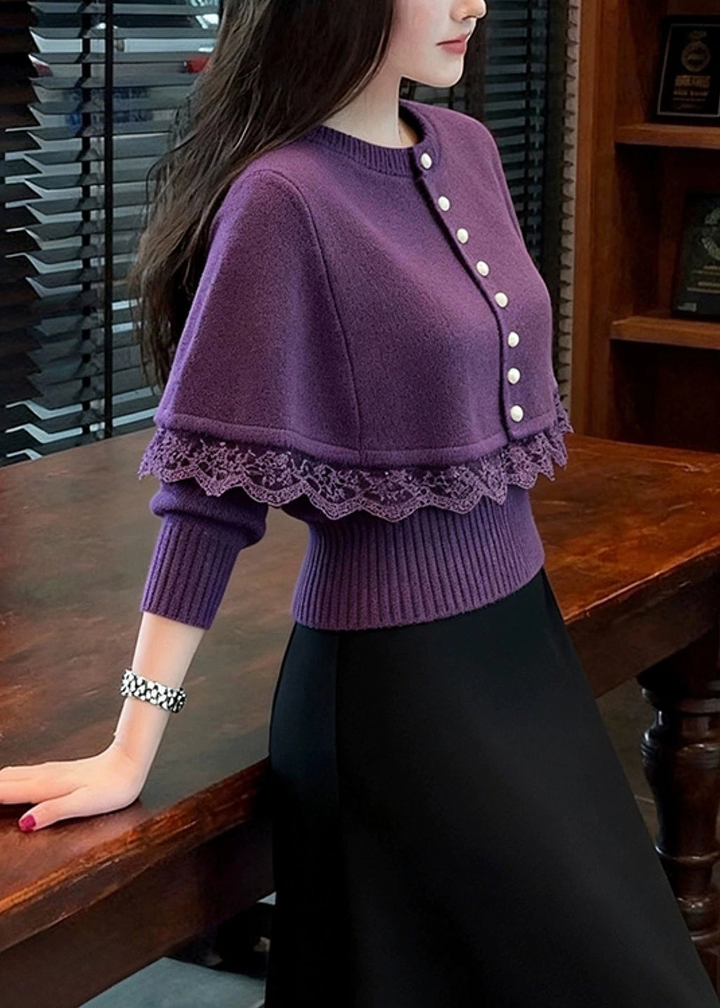 Beautifully Finished Sweater in a Timeless Design