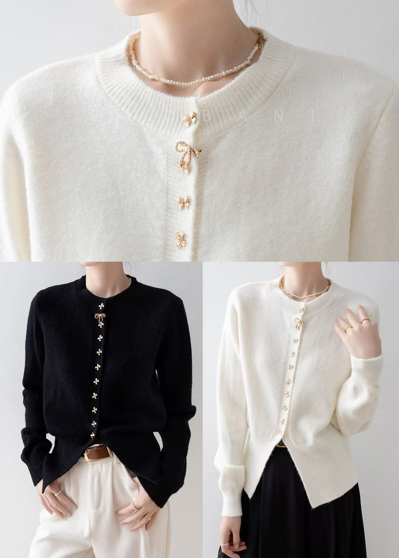 A Vintage Style Cardigan with Delicate Timeless Details