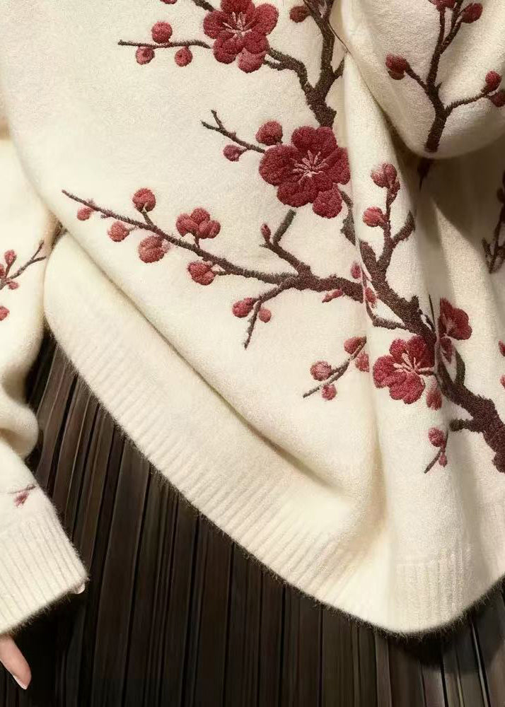 A Vintage Style Sweater with Delicate Timeless Details
