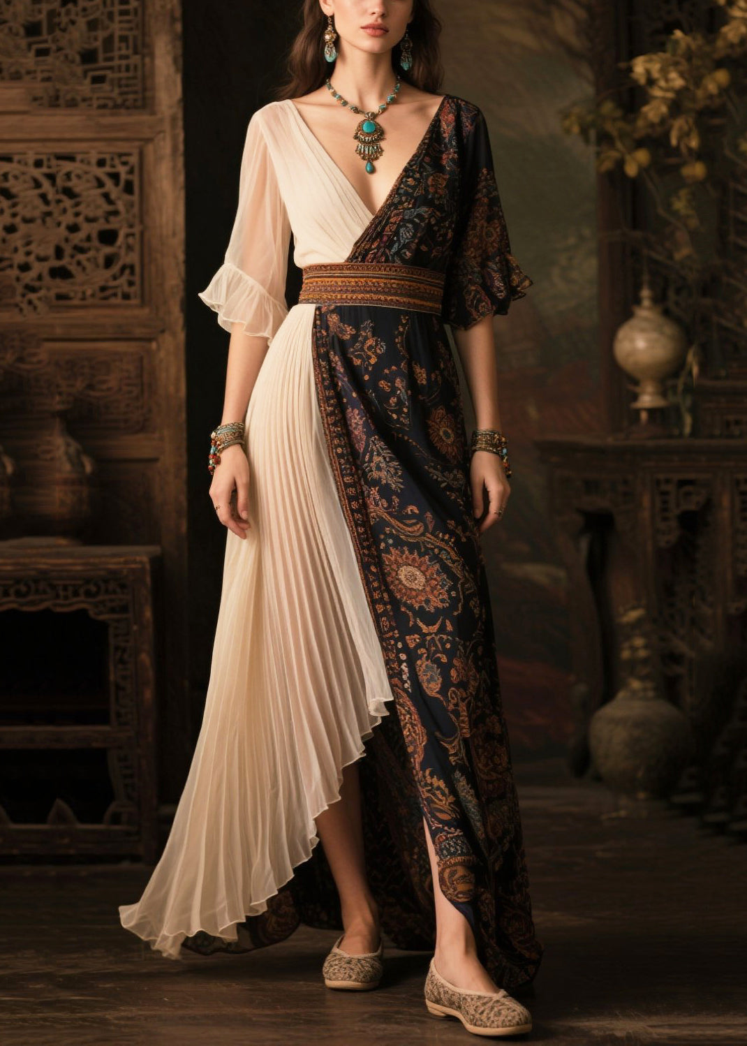 Classic Vintage Dress with a Flattering Fit