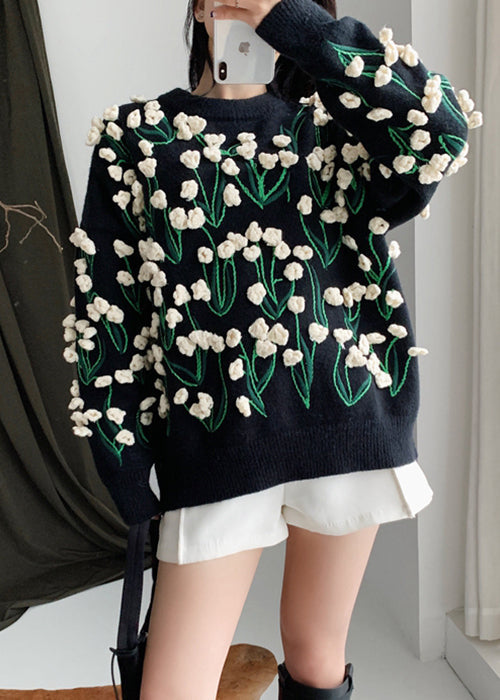 A Vintage Style Sweater with Delicate Timeless Details