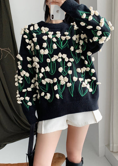 A Vintage Style Sweater with Delicate Timeless Details