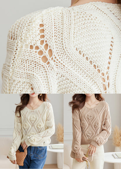A Vintage Style Sweater with Delicate Timeless Details