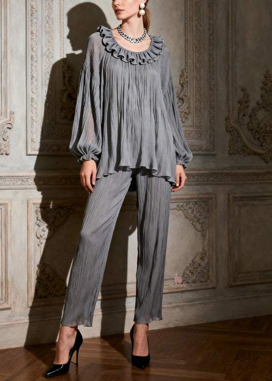 A Vintage Style Pants with Delicate Timeless Details