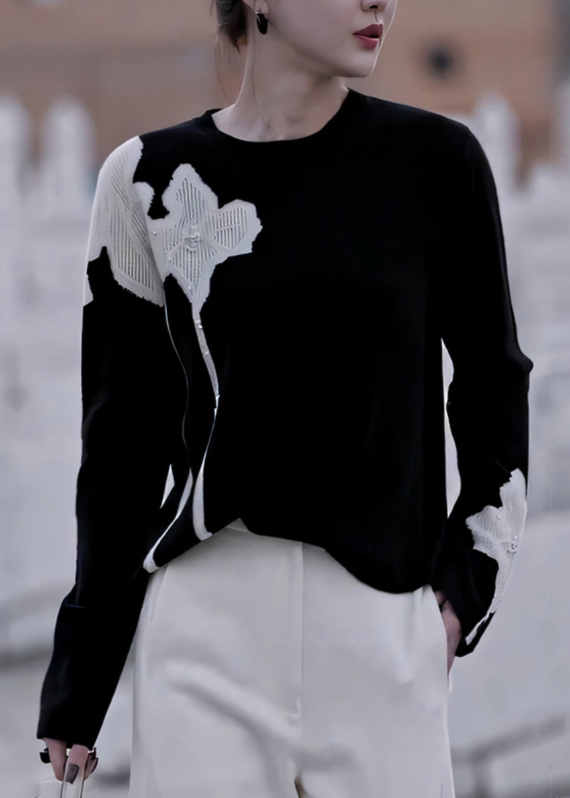 Gracefully Styled Sweater for Any Occasion