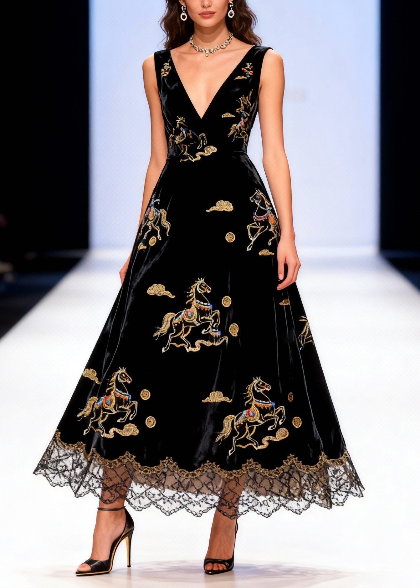 Classic Vintage Dress with a Flattering Fit