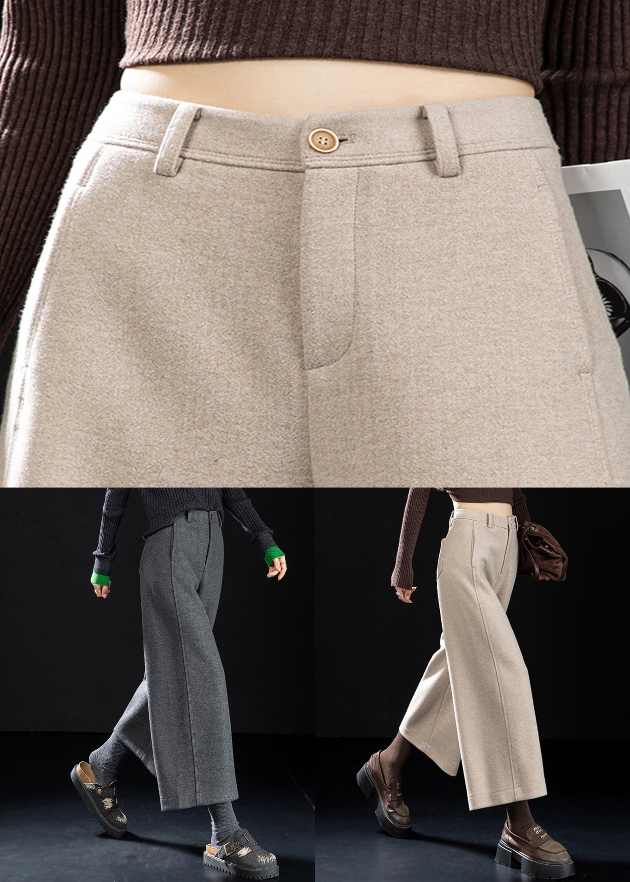 A Vintage Style Pants with Delicate Timeless Details