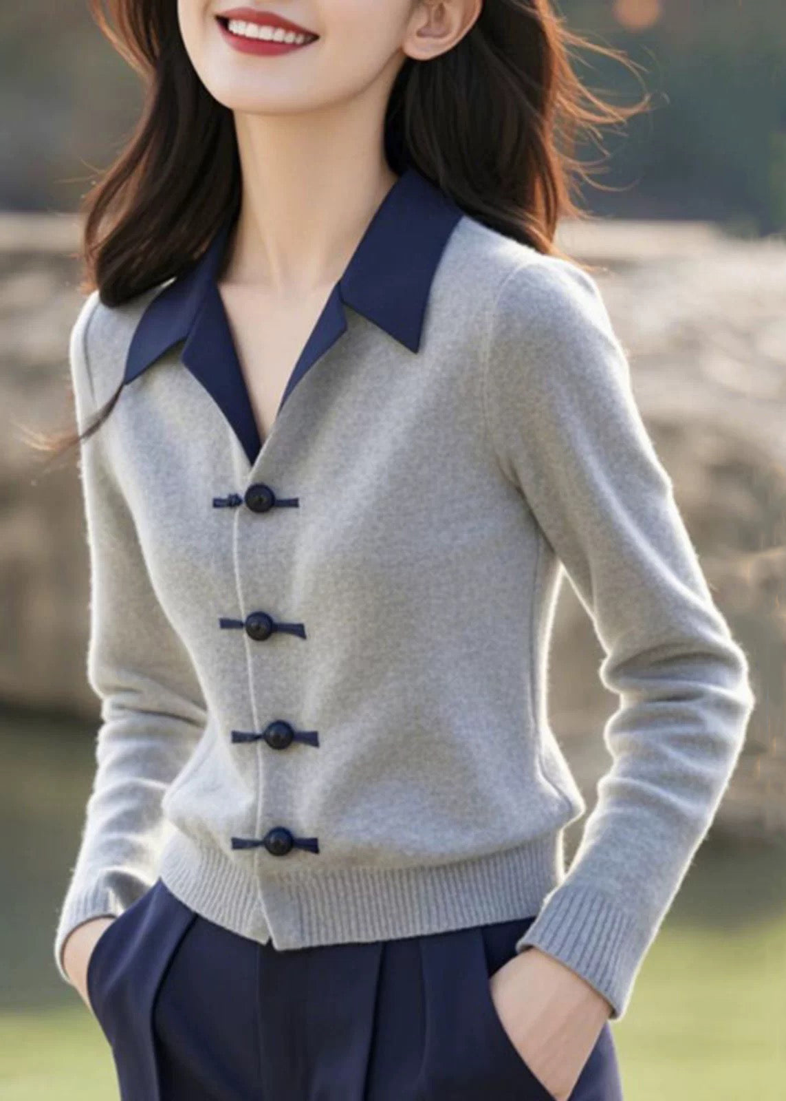 A Vintage Style Sweater with Delicate Timeless Details