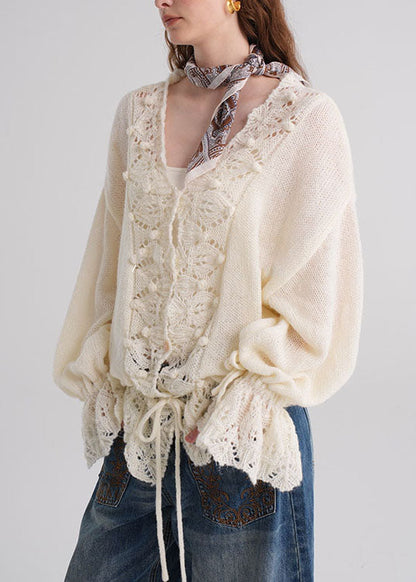 A Vintage Style Sweater with Delicate Timeless Details