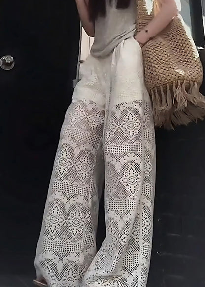A Vintage Style Pants with Delicate Timeless Details