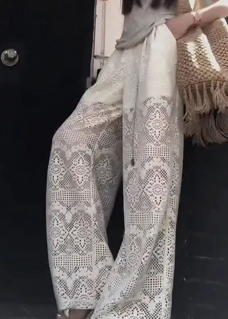 A Vintage Style Pants with Delicate Timeless Details