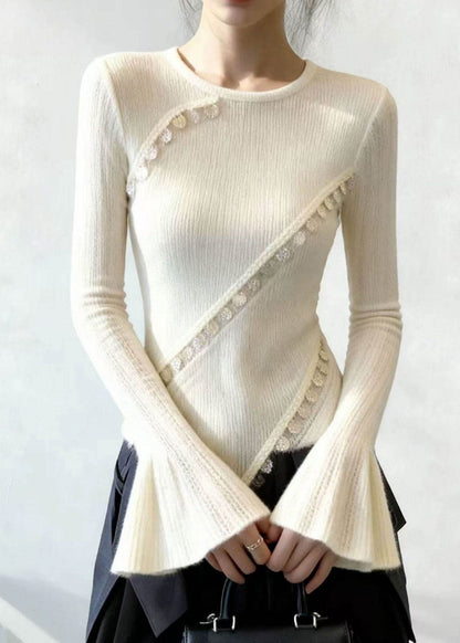 A Vintage Style Sweater with Delicate Timeless Details